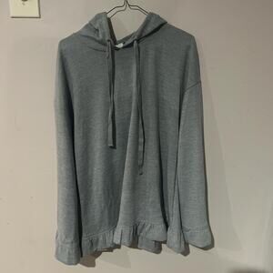 Grey long sleeve hoodie